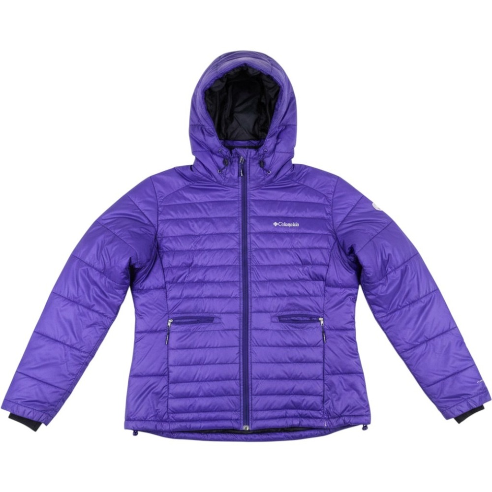 Columbia Omni-Shield Purple Hooded Puffer Jacket XL RN 69724 CA 05367